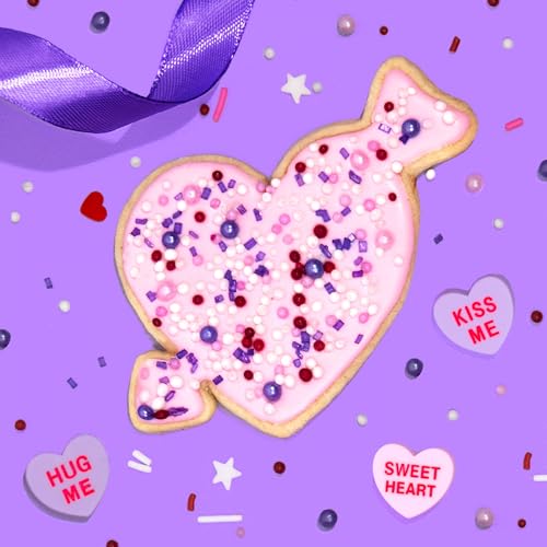 Image of Fancy Sprinkles Flirt Sprinkles | Pink & Red Jimmies with Candy Lips & Heart Shaped Candy | Valentine's, Galentine's & Anniversary | Cake & Cookie Decorating | 1 Pack (0.5c)