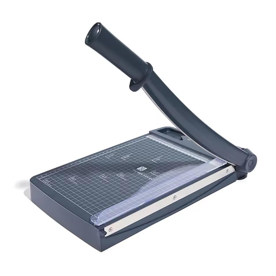 Paper Trimmer Guillotine Cutter A4 Length Desktop Machine Mini Guillotine Cutter Cut Length Desktop Paper Cutting Machine with Security Cutter Head