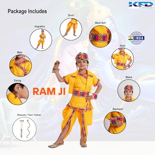 Image of Kaku Fancy Dresses Ram Costume for Kids Infant Baby Ram Dress for Boys with Accessories