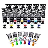 Paul Rubens Pintura al óleo para artistas, 18 colores vibrantes con gran solidez, tubos de gran capacidad de 60 ml, suministros de pintura al óleo para artistas, estudiantes, principiantes