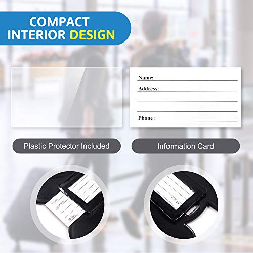 4 Pcs Set Mickey Minnie Silicone Travel Luggage Baggage Identification Labels ID Tag for Bag Suitcase Plane Cruise Ships with Belt Strap - Image 5