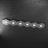 6 X GX53 (NO incluidas) Plafón Moderna Hexagon LED 6 X Banda de metal Gris Antracita Hexagonal Modular