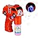 Price comparison product image Relaxdays 10024935 Fire Truck Gun LED, Battery-Operated, with 1x Soap Bubble Liquid, Adults & Children, Red, Pack of 1