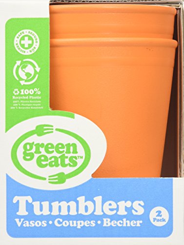 Green Eats 2 Pack Tumblers, Orange