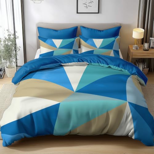 Ensemble de literie adolescents triangle géométrique pour chambre moderne - 4