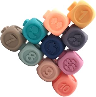 BESTOYARD 2 Conjuntos De Blocos De Construção Digitais Número De Brinquedo De Sucção Brinquedo Cognitivo Brinquedo Molar Empilhamento Brinquedos Para Crianças Brinquedos Montessori Para