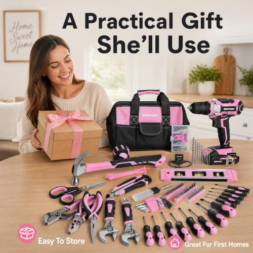 Bielmeier 20V 236Pcs Pink Drill Set