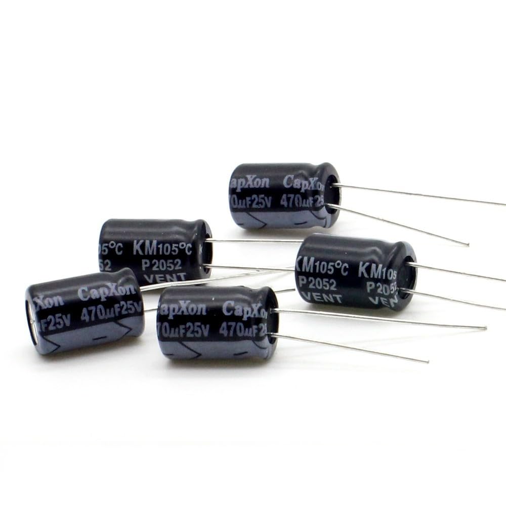 5 X CONDENSATEUR CHIMIQUE ÉLECTROLYTIQUE 680µF 680uF 25V -40 105°C