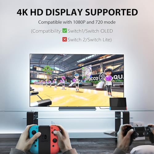 image for SIWIQU TV Dock Station for Nintendo Switch/Switch OLED, Portable TV Do