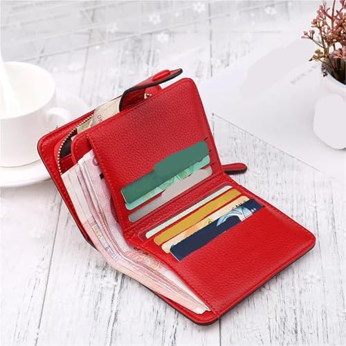 Women Wallets Small Mini Coin Purse Hasp Card Holder Lady Wallet Zipper Female Leather Buckle Coin Purse(Purple)3