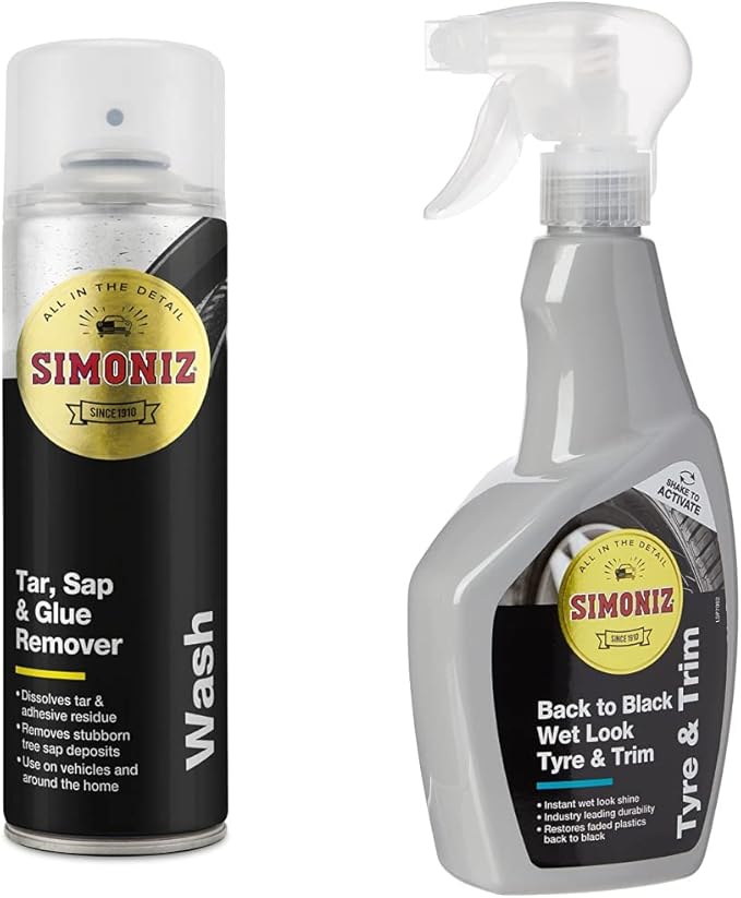 SIMONIZ Tar Sap and Glue Remover, 300ml SAPP0073A Back to Black Wet