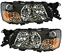 Evan-Fischer Headlight Set Compatible with 2005 Subaru Forester Left Driver and Right Passenger Side Halogen With bulb(s)