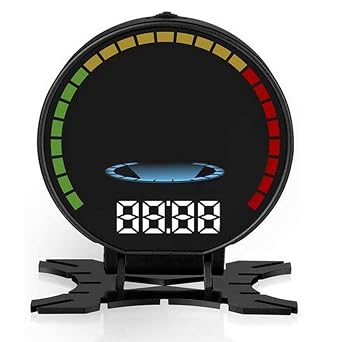 Dixell 2.8 Inch P15 OBD2 OBD Digital Speed HUD Head Up Display Speedometer Turbo Boost Pressure Over Speed Alarm