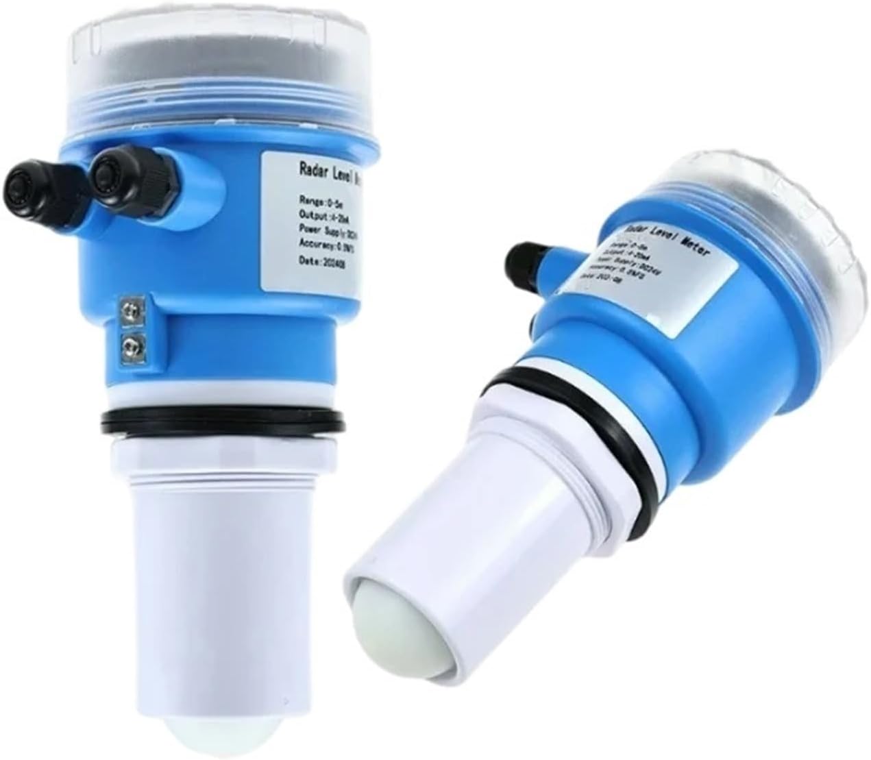 1pcs 80G Radar Level Gauge Guided Wave Liquid Gauge Material Powder DetectorCement Warehouse Coal Warehouse River Level(0-60m 4-20mA RS485)