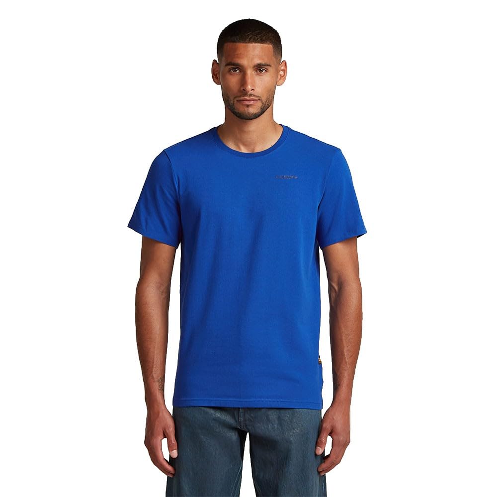 G-STAR Men's Slim Base T-Shirt, Racing Blue D19070-c723-888, L