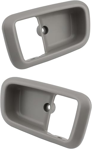 Vista 19 de Gledewen Manija de puerta interior con bisel, compatible con Toyota Tundra 2000-2006, beige, parte delantera interior izquierda del conductor