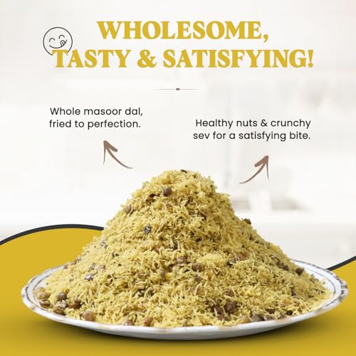 Image of PANCHI KA PETHA AUR DALMUT Regular Sada Dalmoth Namkeen (300g), Original Agra's Famous Crunchy & Spicy, Authentic Lentil Mix Indian Snack, Fresh & Tasty & Perfect