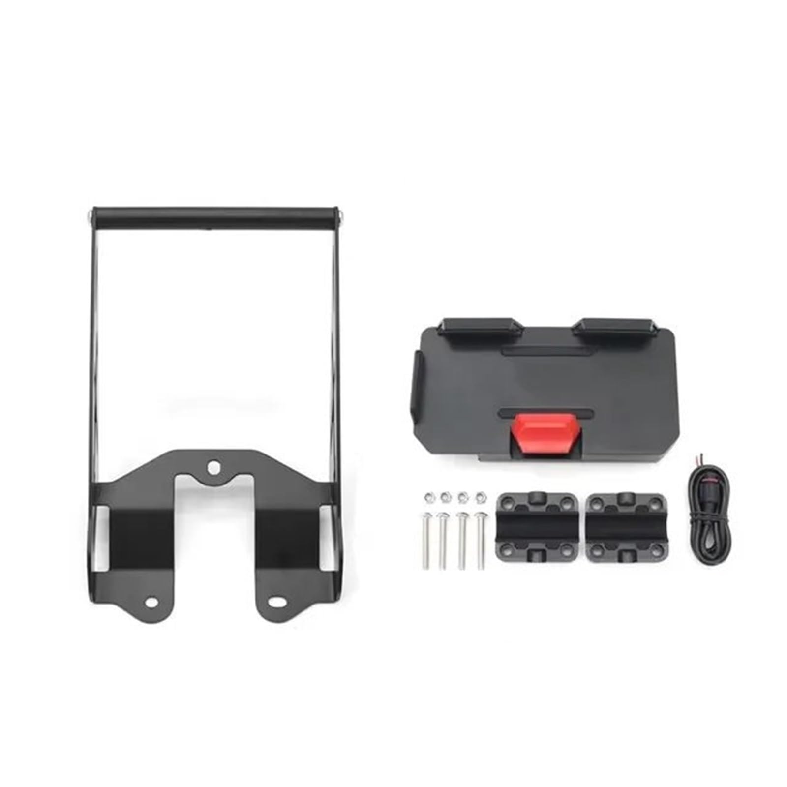 Pasuje do Ducati Desert X 937 2022-2023. Bezprzewodowa ładowarka USB do telefonu z GPS, uchwyt na nawigację 12 mm 22 mm. Motocyklowy uchwyt do nawigacji(12mm - A Set)