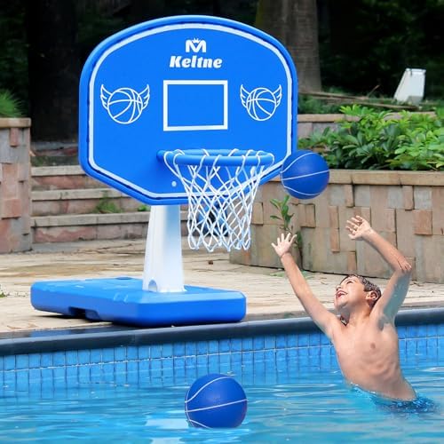 Pool Basketball Hoop Poolside, Large Pool Summer Water Basketball...