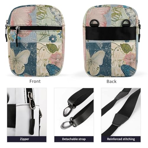Satchel Tote Bag Messenger Bag With Floral Style Printed Mini Sling Bag Purse Suitable for Work Travel3