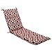 Pillow Perfect - 498621 Outdoor/Indoor New Chaise Lounge Cushion, 72.5 in. L X 21 in. W X 3 in. D, Geo Red