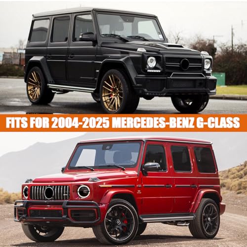 Image of Waterproof Car Covers Replace for 2004-2025 Mercedes Benz G-Class 500 550 650, 6 Layers Silver All Weather Car Cover with Zipper Door & Windproof Bands for Snow Rain Dust Protection
