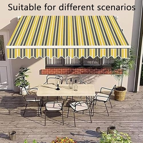 Toile de rechange pour auvent rétractable extérieur 4.5x4.5m imperméable