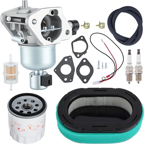 Bullwall 16-853-19S Carburetor for Kohler KT725 KT730 KT735 KT740 KT745 Lawn Mower Kohler 7000 Series Carburetor Replace 1685319S with 32 083 09-S Air Filter