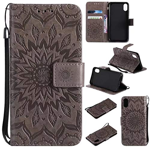 Sweau Kompatibel mit Galaxy A5 2017 Hülle Wallet Case,Galaxy A5 2017 Schutzhülle,Geprägte Muster Handy hülle PU Lederhülle Flip Hülle Handyhülle Tasche Wallet Case Brieftasche Etui Schutzhülle