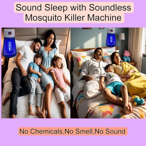 Image of Plug-in Mosquito Killer Lamp with UV Light | Electric Insect & Bug Zapper Machine for Home | Night Light Mosquito Trap | मच्छर मारने वाला इलेक्ट्रिक लैंप | कीट नाशक मशीन घर के लिए