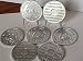 Set of 7 Aluminum 24 Hours AA Medallions Sobriety Chips Serenity Prayer