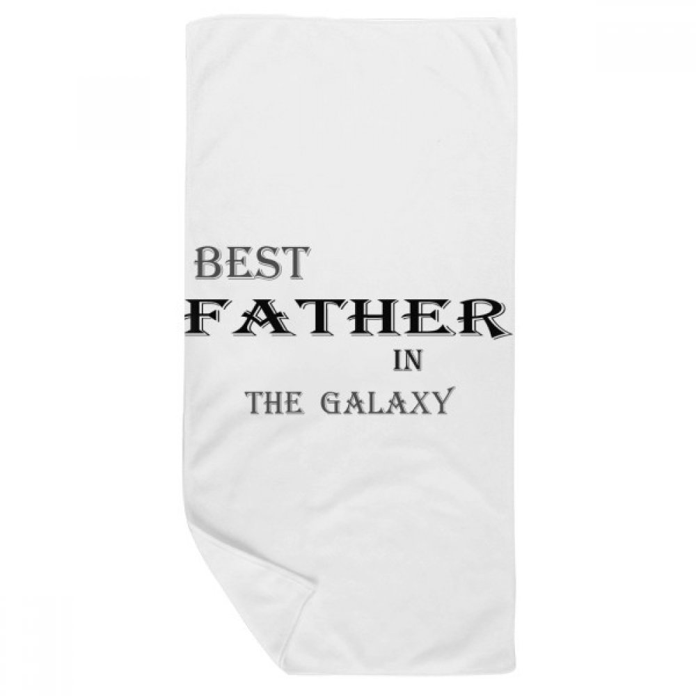 Serviette de bain Le Meilleur Papa idée cadeau festival galaxy