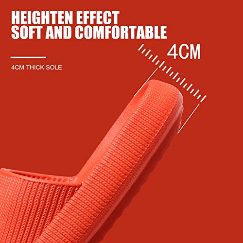 Pantufas de travesseiro para mulheres, chinelos de casa super macios antiderrapantes, chinelos banhe