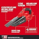 CRAFTSMAN V20 Cordless Hand Vacuum, Portable Vacuum and Filter (CMCVH001B) - Image 2
