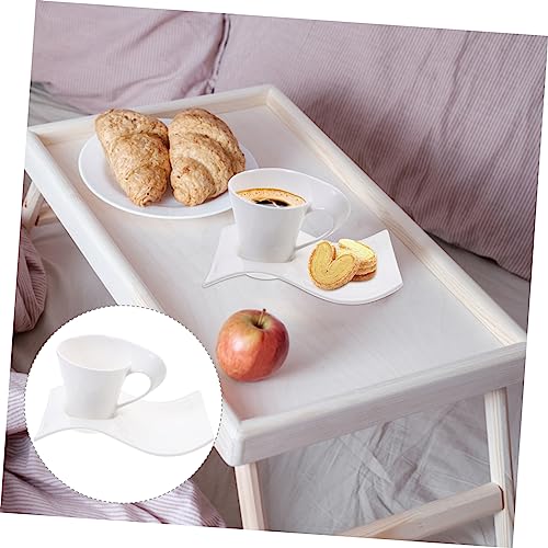 ABOOFAN 6pcs Coffee Cup Tea Cup with Saucer Afternoon Tea Cup Americano Cups Kids Coffee Mug Porcelain Coffee Mug Kids Suits Vintage Mugs Latte Milk Tea Cup Ceramics Child White - Image 8