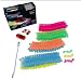 Mindscope Twister Tracks Micro Neon Glow in The Dark 11 feet of Flexible Assembly Track Race Series with Rechargeable Car
