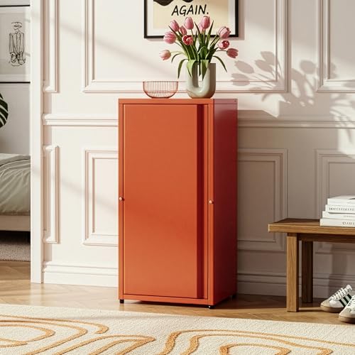 [en.casa] Armoire Métallique Meuble de Classement avec Porte et 2 Étagères à Hauteur Réglable...