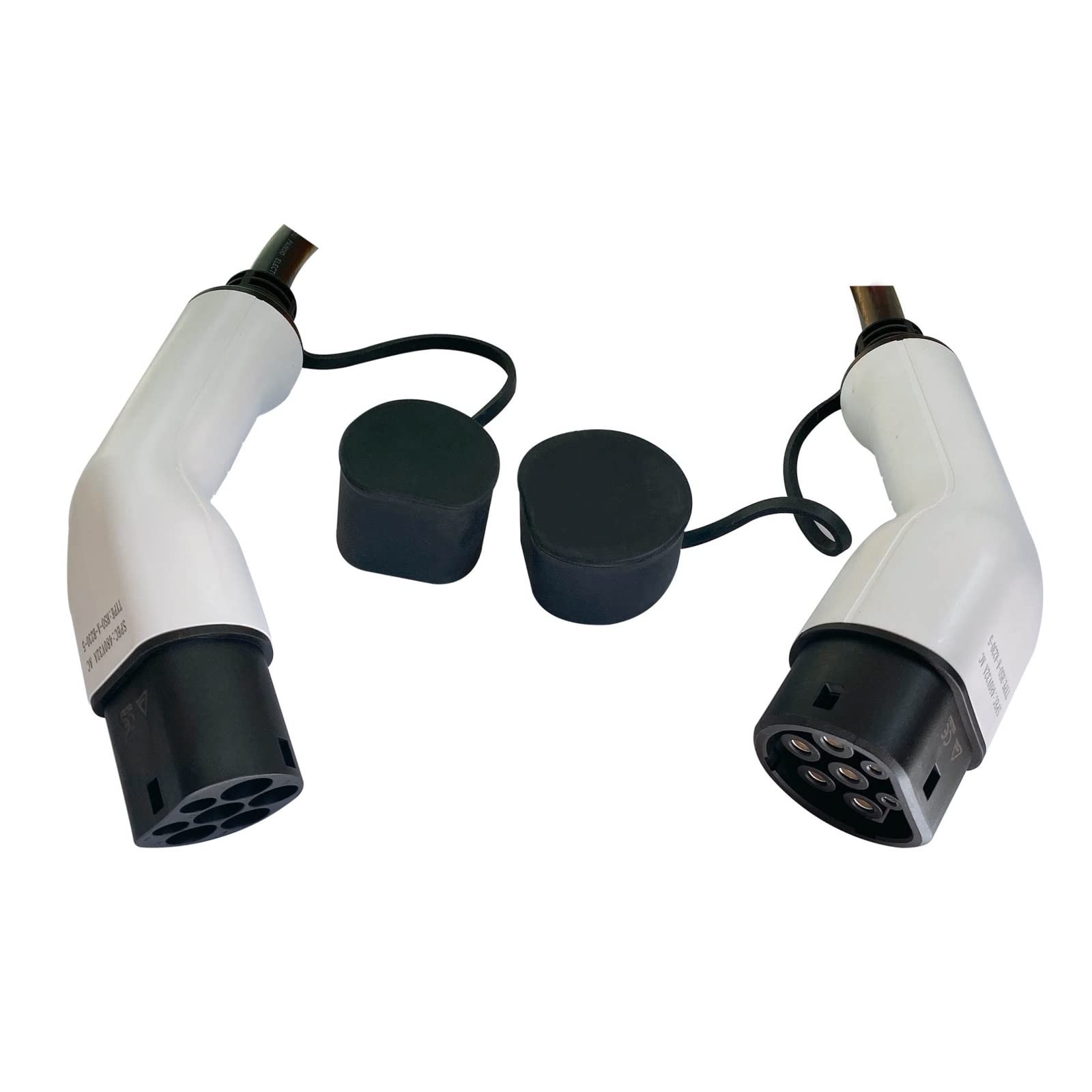 Cavo di Ricarica EV Caricabatteria for Auto Elettrica 32A Trifase 22kw IEC 62196 32A Kit EVSE Cavo EV da Tipo 2 A Tipo 2 Ricarica Sicura(32A 3 Phases)