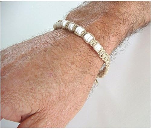 Hawaiian Hemp Puka Shell Bracelet/Anklet - Image 3