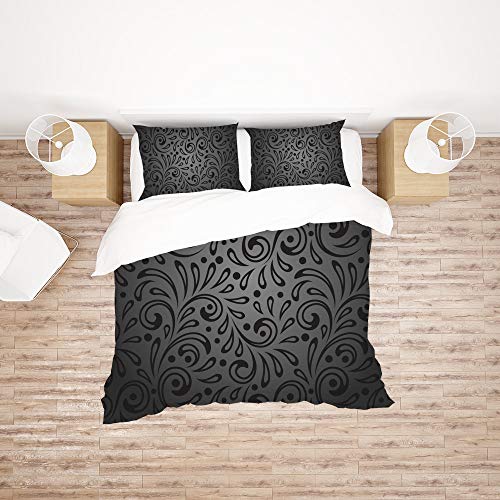 Housse de couette vintage et 2 taies d'oreiller Long Twin en polyester doux
