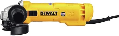 Miniatura 2 de DEWALT - Herramienta de pulido angular, 4-1/2 pulgadas, interruptor deslizante, 11 amperios (DWE4214), amarillo