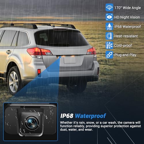 Image of Backup Camera Rear View Camera Compatible with 2014-2017 Honda Accord Sedan EX-L /Touring 170 Wide Angle HD Night Vision, Replaces OEM 39530-T2A-A21 39530-T2A-A31 590-440