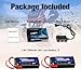 URGENEX 7.4V Lipo Battery with JST Plug 2S 30C(Burst 60C) 1200mAh Rechargeable Lithium Battery Compatible with UDIRC Cheewing and Most 1/10, 1/16, 1/18, 1/24 Scale RC Cars Trucks Helicopter Drone