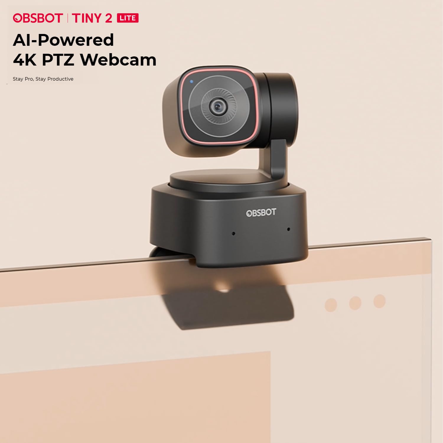 Amazon.com: OBSBOT Tiny 2 Lite AI-Powered 4K PTZ Webcam with