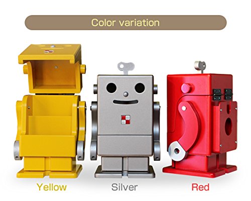 ete 木製 卓上 収納ボックス ロボット ピコ PICO 小物収納 インテリア Amazon.co.jp: 木製卓上収納ボックス ロボット ピコ イエロー PICO