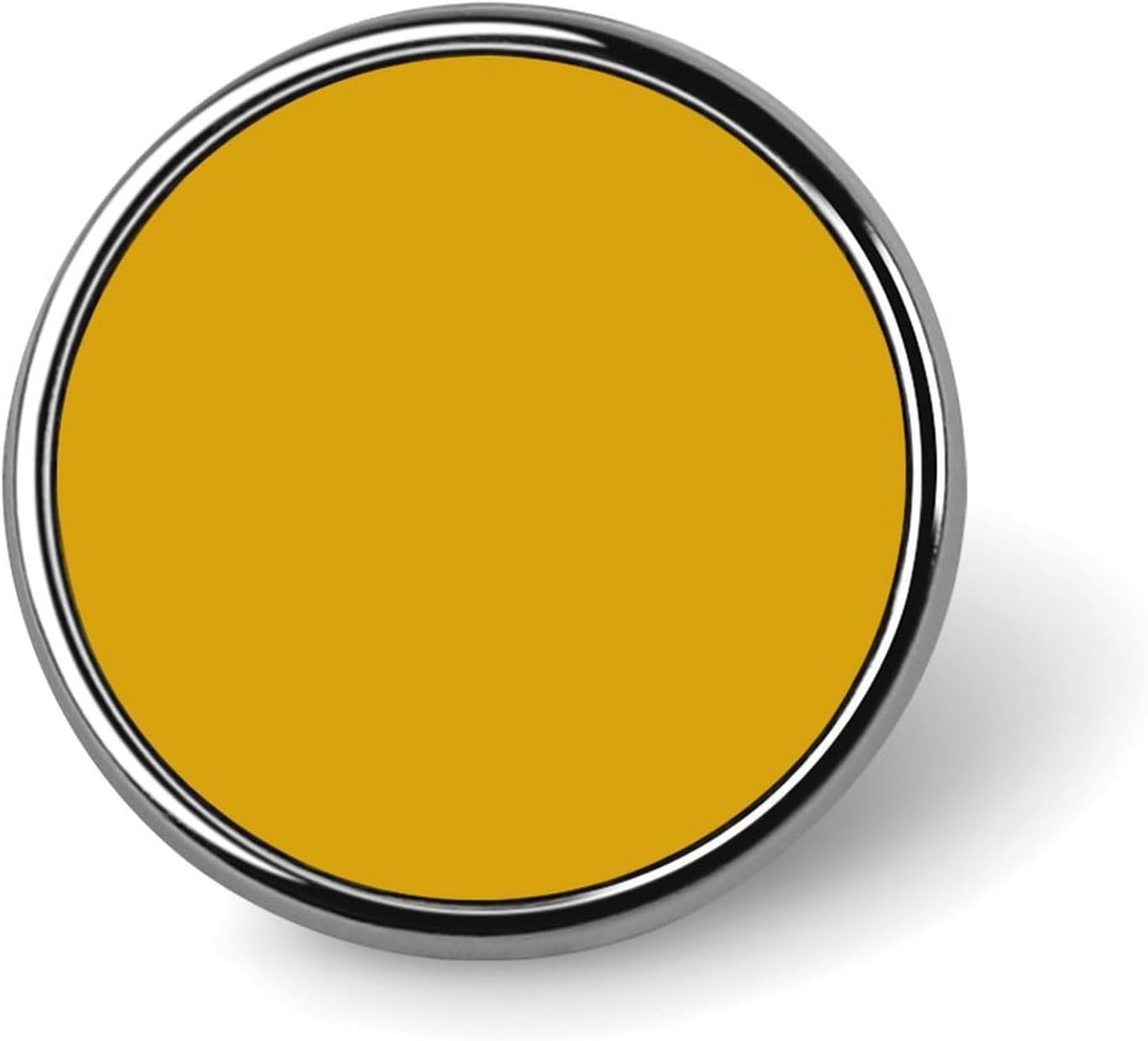 Mustard Yellow Round Badge Lapel Pin for Bag Hat Backpack