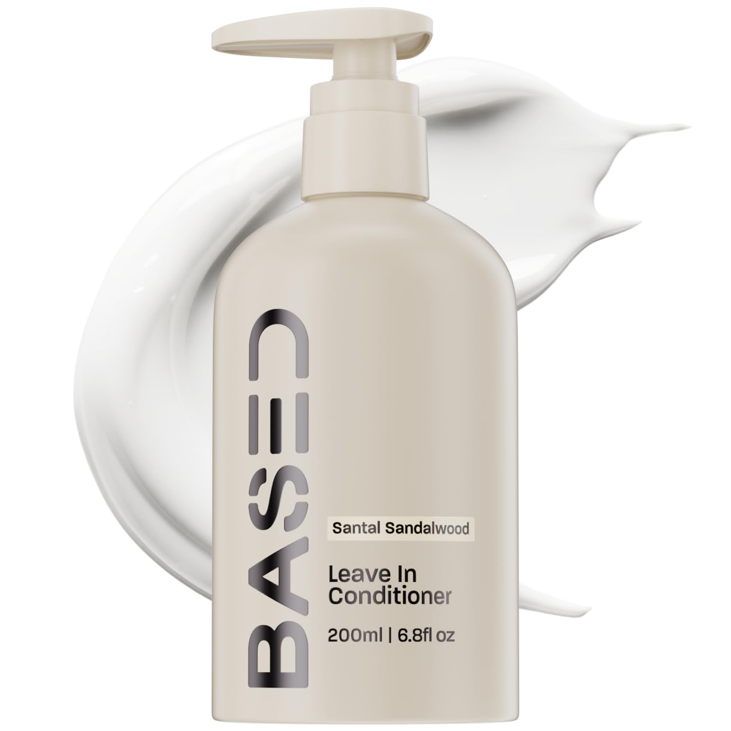 BASED Leave-In Conditioner, Instant Frizz Control, Hydrates & Nourishes Hair, Premium Leave-In Conditioner for Men, Healthy Frizz-Free Hair in Minutes (6.8 Fl Oz Pack of 1)