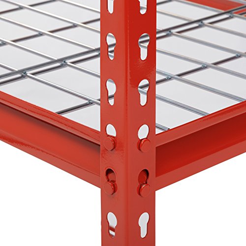 Muscle Rack Ur602472Wd5-R 5-Shelf Steel Shelving Unit, 60" Width X 72" Height X 24" Length, Red #TOP3