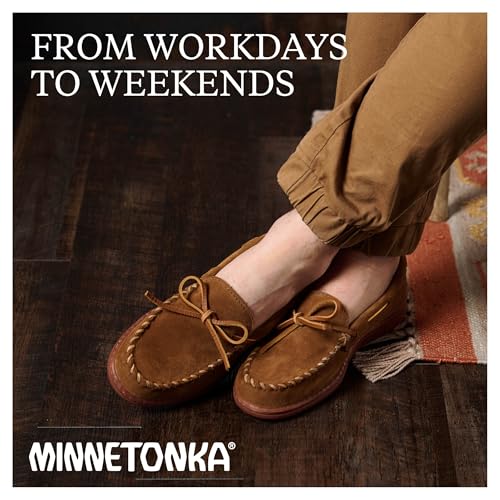 Minnetonka Men's Everyday Moc Suede Moccasin Loafers4