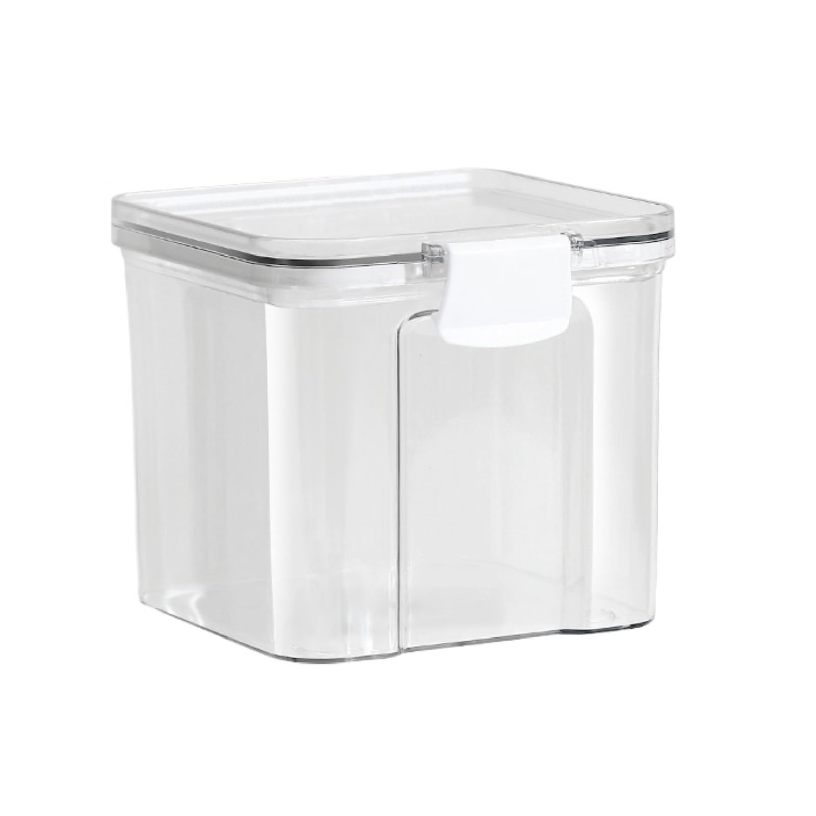 Barattoli Cucina Robusto 4 Contenitori Quadrati in Plastica con Coperchi Ermetici for Uso Domestico for Alimenti Contenitori Ermetici per Alimenti(700ml)